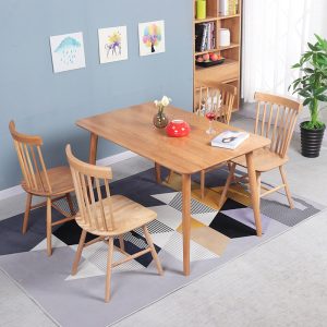 Bàn ghế Nhà sản xuất cung cấp Bàn ăn gỗ tròn chân tròn quầy bar cafe Bàn ăn bán lẻ bán buôn phòng nhỏ nội thất gỗ nguyên khối