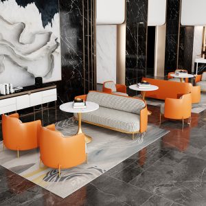 Bàn ghế Nhẹ nhàng sang trọng Bàn ghế quầy bar thẩm mỹ viện quán cà phê bán hàng văn phòng đàm phán Bàn ghế sofa Bàn tiếp tân kinh doanh Bàn đàm phán - Hình 4