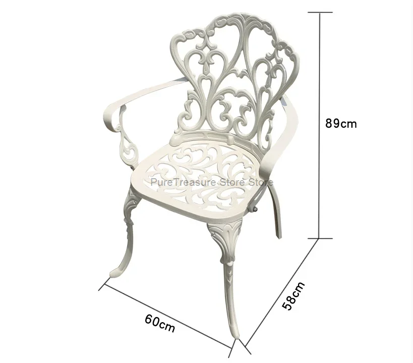 Bàn ghế nhôm đúc ngoài trời Sân vườn Khách sạn Urniture Sân thượng Kết hợp giải trí Bàn tròn bằng kim loại - Hình 3 Bàn ghế nhôm đúc ngoài trời Sân vườn Khách sạn Urniture Sân thượng Kết hợp giải trí Bàn tròn bằng kim loại - Hình 3