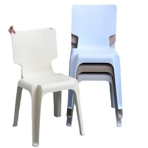 Bàn ghế Nhựa Dày Lưng Ghế Bàn Đào Tạo Văn Phòng Chà Ghế Người Lớn Trẻ Em Phân Chợ Đêm Thời Trang Ghế Ăn - Hình 4
