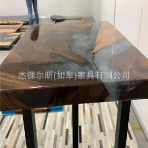 Bàn ghế Nhựa sông Bàn nhựa hình chữ nhật gỗ đặc sông phòng nhỏ Bàn ăn ghế Bàn nhà máy sản xuất bán hàng trực tiếp tại chỗ - Hình 3