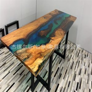 Bàn ghế Nhựa sông Bàn nhựa hình chữ nhật gỗ đặc sông phòng nhỏ Bàn ăn ghế Bàn nhà máy sản xuất bán hàng trực tiếp tại chỗ