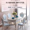 Bàn ghế phòng ăn nhập khẩu, phong cách châu Âu, sang trọng, bắt mắt. Mặt đá cẩm thạch tinh tế.