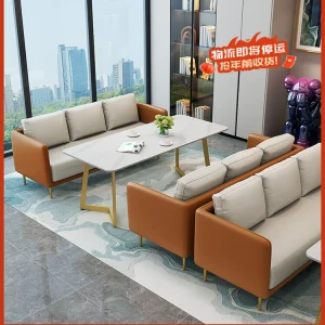 Bàn ghế phong cách Bắc Âu khu vực giải trí nghỉ ngơi nhà hàng trà sàn ghế sofa cafe