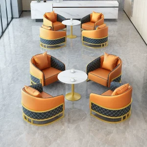 Bàn ghế phong cách Bắc Âu sảnh khách sạn lễ tân quán cà phê thẩm mỹ viện văn phòng kinh doanh - Hình 2