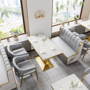 Bàn ghế Phong cách công nghiệp cổ điển quầy bar quầy bar Bàn ghế cà phê nhà hàng tây ghế món tráng miệng ăn nhẹ cửa hàng trà sữa ghế sofa - Hình 2