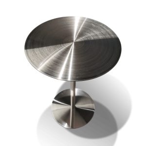 Bàn ghế Phong cách công nghiệp lưới đỏ quán trà sữa quán cà phê Bàn tròn inox đơn giản ngoài trời Bàn ăn kim loại sắt rèn - Hình 2