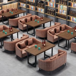 Bàn ghế Phong cách công nghiệp quầy bar thanh rõ ghế sofa nhà hàng ca nhạc cafe nướng lẩu quán trà sữa Bàn ghế - Hình 3