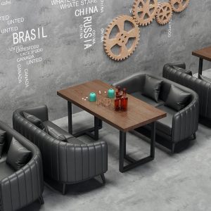 Bàn ghế Phong cách công nghiệp quầy bar thanh rõ ghế sofa nhà hàng ca nhạc cafe nướng lẩu quán trà sữa Bàn ghế - Hình 4