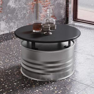 Bàn ghế Phong cách công nghiệp sáng tạo ghế sofa quầy bar quán cà phê quán trà sữa khu vực nghỉ ngơi ghế Bàn cà phê Bàn ghế thùng dầu - Hình 3