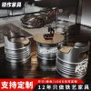 Bàn ghế Phong cách công nghiệp sáng tạo thùng dầu ghế sofa thanh cà phê cửa hàng sửa chữa ô tô tiếp tân thương mại Bàn cà phê Bộ bàn ghế