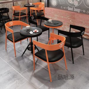 Bàn ghế Phong cách công nghiệp trung tâm mua sắm khu giải trí Bàn ghế đàm phán cafe bar nhà hàng trà sữa quán thịt nướng Bàn ghế ăn - Hình 3