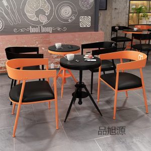 Bàn ghế Phong cách công nghiệp trung tâm mua sắm khu giải trí Bàn ghế đàm phán cafe bar nhà hàng trà sữa quán thịt nướng Bàn ghế ăn - Hình 4