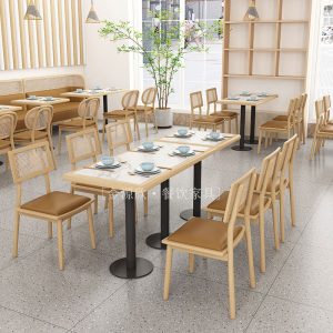 Bàn ghế Phong cách Đông Nam Á mây gỗ chắc chắn ghế sofa khách sạn nhà hàng trà quán cà phê dựa vào tường chủ đề nhà hàng Bàn ghế - Hình 3