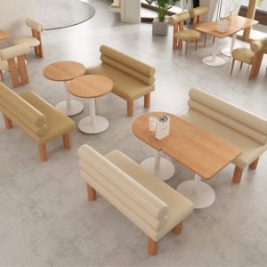 Bàn ghế Phong cách giản dị đàm phán Bàn ghế ghế sofa quán trà sữa quán cà phê cửa hàng tráng miệng tiệm bánh quầy bar khu vực nghỉ ngơi - Hình 2