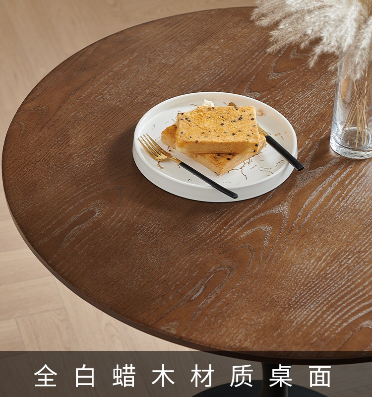 Bàn ghế phòng nhỏ bằng gỗ nguyên khối đơn giản Bàn tròn ban công Bàn ăn Bàn ghế thương mại homestay nhà hàng quán cà phê - Hình 3 Bàn ghế phòng nhỏ bằng gỗ nguyên khối đơn giản Bàn tròn ban công Bàn ăn Bàn ghế thương mại homestay nhà hàng quán cà phê - Hình 3