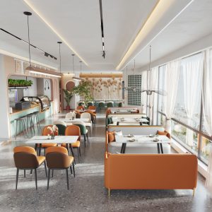 Bàn ghế Quán ăn Cafe Trà sữa Quán tráng miệng Bàn ghế Sofa thời trang Phòng kinh doanh Công ty Bàn ghế tiếp khách đơn - Hình 2