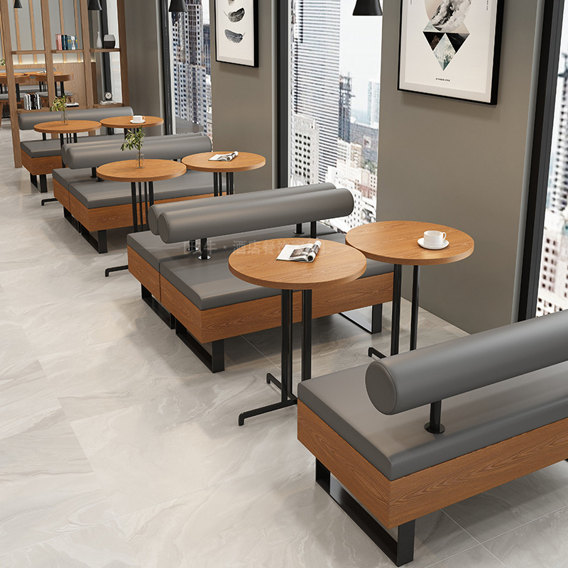 Bàn ghế Quán cà phê cổ điển dựa vào tường ghế sofa gỗ cứng quầy bar giải trí quầy bar ăn uống nhà hàng Bàn ăn Bàn ghế quầy bar Bàn ghế Quán cà phê cổ điển dựa vào tường ghế sofa gỗ cứng quầy bar giải trí quầy bar ăn uống nhà hàng Bàn ăn Bàn ghế quầy bar