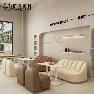 Bàn ghế quán cà phê cửa hàng trà sữa ghế sofa cuốn sách thanh bánh cửa hàng bánh thư viện đàm phán Bàn ghế tiếp tân - Hình 3