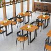 Bàn ghế Quán cà phê quán trà sữa Bàn ghế gỗ đặc quán lẩu nướng Bàn ghế ăn phong cách công nghiệp Bàn ghế thư giãn bằng sắt rèn