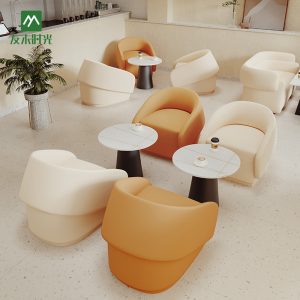 Bàn ghế Quán cà phê quán trà sữa giải trí sofa ghế bánh tiệm bánh tráng miệng đàm phán sofa thương mại Bàn ghế - Hình 3