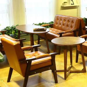 Bàn ghế quán cà phê quán trà sữa giải trí sofa món tráng miệng nhà hàng phương tây chỗ ngồi văn phòng tiếp tân và đàm phán - Hình 3