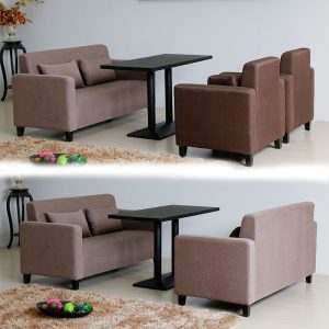 Bàn ghế Quán cà phê quán trà sữa nhà hàng tây Bàn ghế ăn sofa ghế da ghế vải ghế - Hình 2