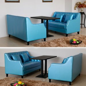 Bàn ghế Quán cà phê quán trà sữa nhà hàng tây Bàn ghế ăn sofa ghế da ghế vải ghế - Hình 3
