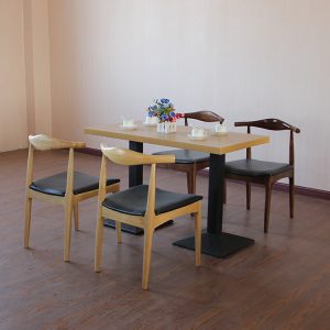 Bàn ghế Quán cà phê sofa Bàn ghế ghế gỗ cứng nhà hàng tây ban công câu lạc bộ đàm phán Bàn ghế ăn nhanh Bàn ghế - Hình 2