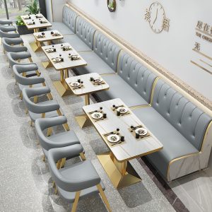 Bàn ghế quán trà sữa Bàn ăn tráng miệng Bàn ăn burger quán ăn nội thất treo tường ghế Bàn ghế sofa