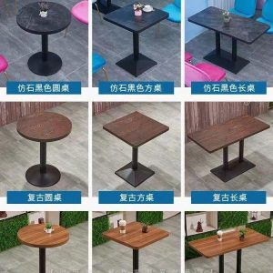 Bàn ghế Quán trà sữa Bàn đá cẩm thạch Bàn tròn nhỏ sang trọng quán cà phê tráng miệng quán ăn nhẹ phục vụ đàm phán Bàn ghế - Hình 2
