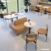 Bàn ghế Quán Trà Sữa Bàn Ghế Món Tráng Miệng Thông Thường Đàm Phán Sofa Quán Cà Phê Treo Tường Ghế Burger Đồ Uống Lạnh Cửa Hàng Phục Vụ Ăn Uống