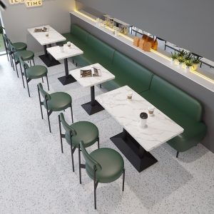 Bàn ghế Quán Trà Sữa Bàn Ghế Món Tráng Miệng Thông Thường Đàm Phán Sofa Quán Cà Phê Treo Tường Ghế Burger Đồ Uống Lạnh Cửa Hàng Phục Vụ Ăn Uống - Hình 2