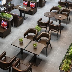 Bàn ghế Quán trà sữa Bàn ghế Quán ăn nhẹ Nhà hàng phương Tây Quán cà phê Ghế Sofa Quán bar đơn giản Quán tráng miệng Bàn ghế
