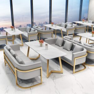 Bàn ghế Quán trà sữa Giải trí Quầy bar Clear Bar Thương mại Nhà hàng phương Tây Ghế Sofa Bàn ghế - Hình 2