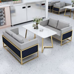 Bàn ghế Quán trà sữa quán cà phê Đơn vị uy tín chỗ ngồi sàn bán hàng cát khu vực nghỉ ngơi sang trọng tiếp khách sofa đàm phán Bàn ghế - Hình 3