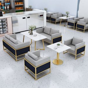 Bàn ghế Quán trà sữa quán cà phê Đơn vị uy tín chỗ ngồi sàn bán hàng cát khu vực nghỉ ngơi sang trọng tiếp khách sofa đàm phán Bàn ghế