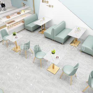 Bàn ghế quán trà sữa quán cà phê nhà hàng tây nhà hàng ghế sofa Bàn ghế hamburger cá nướng đồ nội thất thương mại