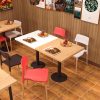 Bàn ghế Quán trà sữa quán cà phê quán cà phê burger quán Bàn ghế đồ ăn nhanh nhà hàng thương mại Bàn gà rán thức ăn nhanh Ghế KFC