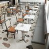 Bàn ghế Quán trà sữa, quán chè, ghế nhà hàng, ghế sắt giả mây, cafe đồ tây, tiệm bánh burger, Bàn ghế