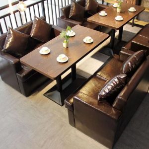 Bàn ghế Quán trà sữa Sofa Ăn uống Cửa hàng tráng miệng Nhà hàng Tây Ghế Cafe Qing Bar Bar ăn Bar Bàn ghế - Hình 2