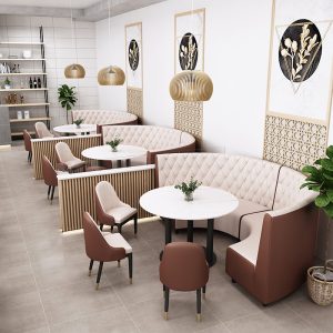 Bàn ghế Quán trà sữa tráng miệng Bàn ghế đá phiến đơn giản nhà hàng lẩu burger cà phê nhà hàng tây ghế sofa thương mại