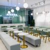 Bàn ghế Quán trà sữa tường ghế sofa tráng miệng snack bánh quán cà phê băng ghế dự bị phong cách công nghiệp Bàn ghế quầy bar - Hình 2