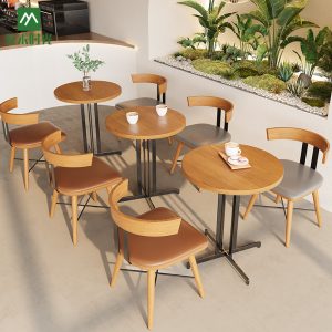 Bàn ghế Quán Tráng Miệng Quán Trà Sữa Bàn Ghế Khu Nghỉ Ngơi Giải Trí Đàm Phán Bàn Ghế Book Bar Cafe Ghế Sofa - Hình 2