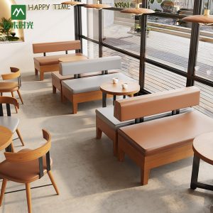 Bàn ghế Quán Tráng Miệng Quán Trà Sữa Bàn Ghế Khu Nghỉ Ngơi Giải Trí Đàm Phán Bàn Ghế Book Bar Cafe Ghế Sofa - Hình 3