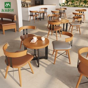 Bàn ghế Quán Tráng Miệng Quán Trà Sữa Bàn Ghế Khu Nghỉ Ngơi Giải Trí Đàm Phán Bàn Ghế Book Bar Cafe Ghế Sofa - Hình 4