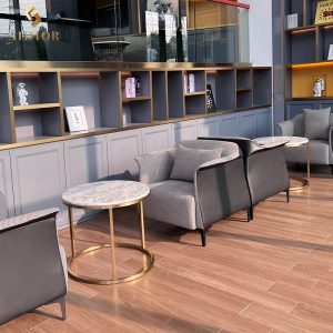 Bàn ghế Quảng Châu Yishang PLUS Chủ đề khách sạn Trường hợp phong cách Nhà hàng Khu vực nghỉ ngơi Bàn ghế Bàn cà phê Giường - Hình 2