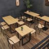 Bàn ghế Quầy bar ăn nhanh Bàn ghế quán trà sữa quán cà phê phục vụ món tráng miệng ghế sắt phong cách cổ điển ghế ăn gió công nghiệp