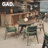 Bàn ghế Quầy bar thương mại UN quầy bar Bàn ghế nhà hàng tây cafe pub gỗ đặc 1 Bàn tròn 4 ghế khu vực nghỉ ngơi đàm phán