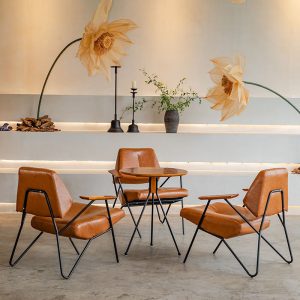 Bàn ghế rèn sắt quán cà phê Bàn ghế giải trí sách thanh đàm phán quán trà sữa món tráng miệng nhà hàng sofa - Hình 4